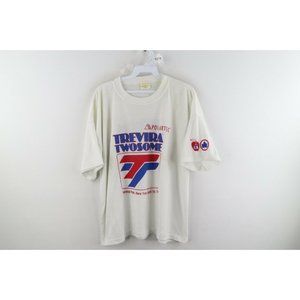 Vintage 90s Polartec Large Central Park New York Road Race T-Shirt White USA